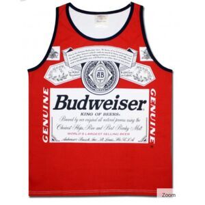 Classic Red Budweiser Men's Tank Xl